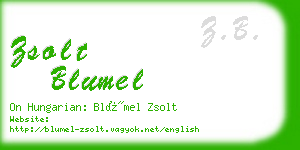 zsolt blumel business card